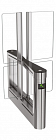 Центральный модуль распашного уличного турникета Cominfo EasyGate SPT-G Outdoor-M-2W